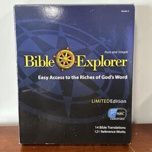Bible Explorer 4 Limited Edition DVD ROM Religion Religious Translations PC MAC
